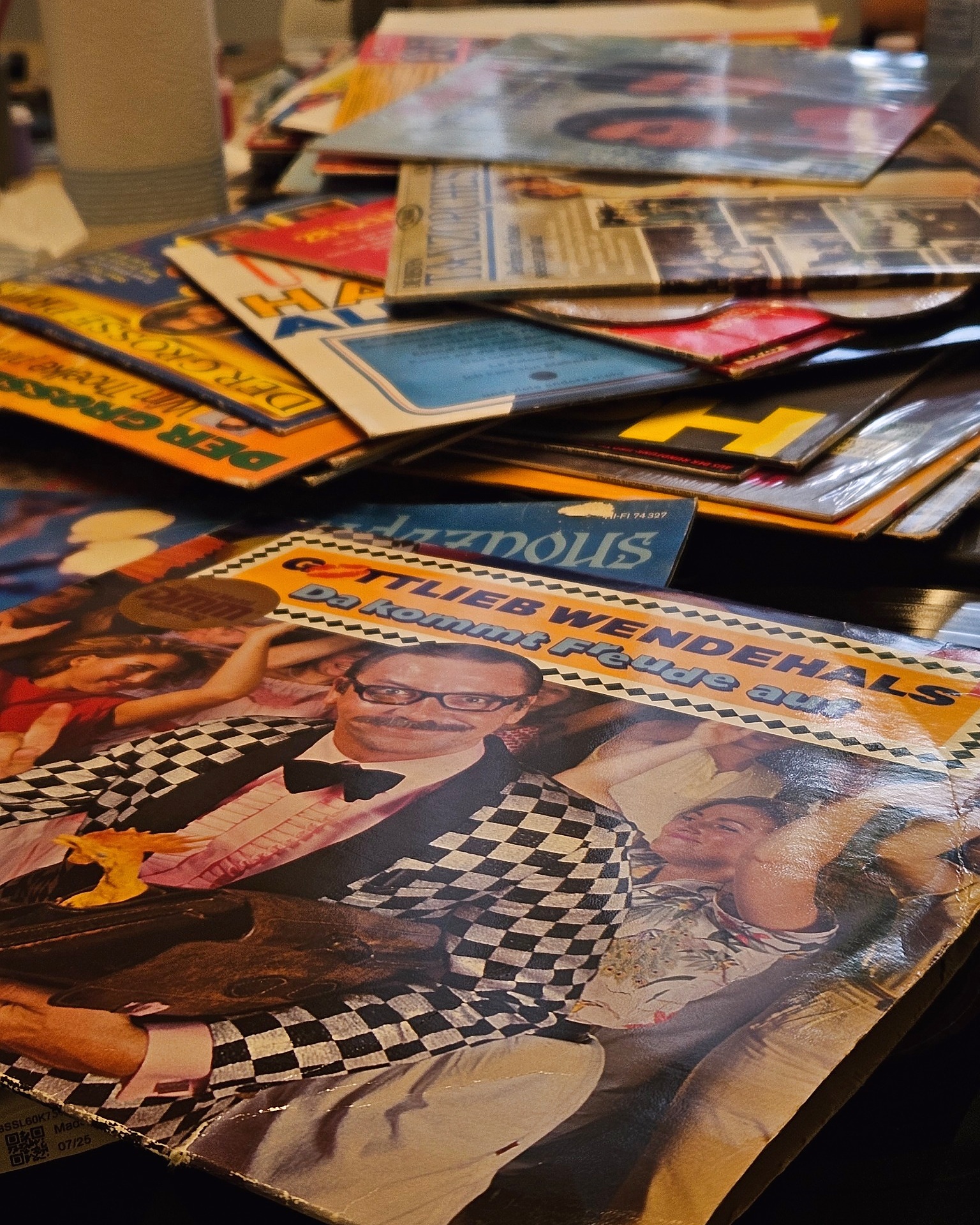 Workshop moment — Records ready to paint