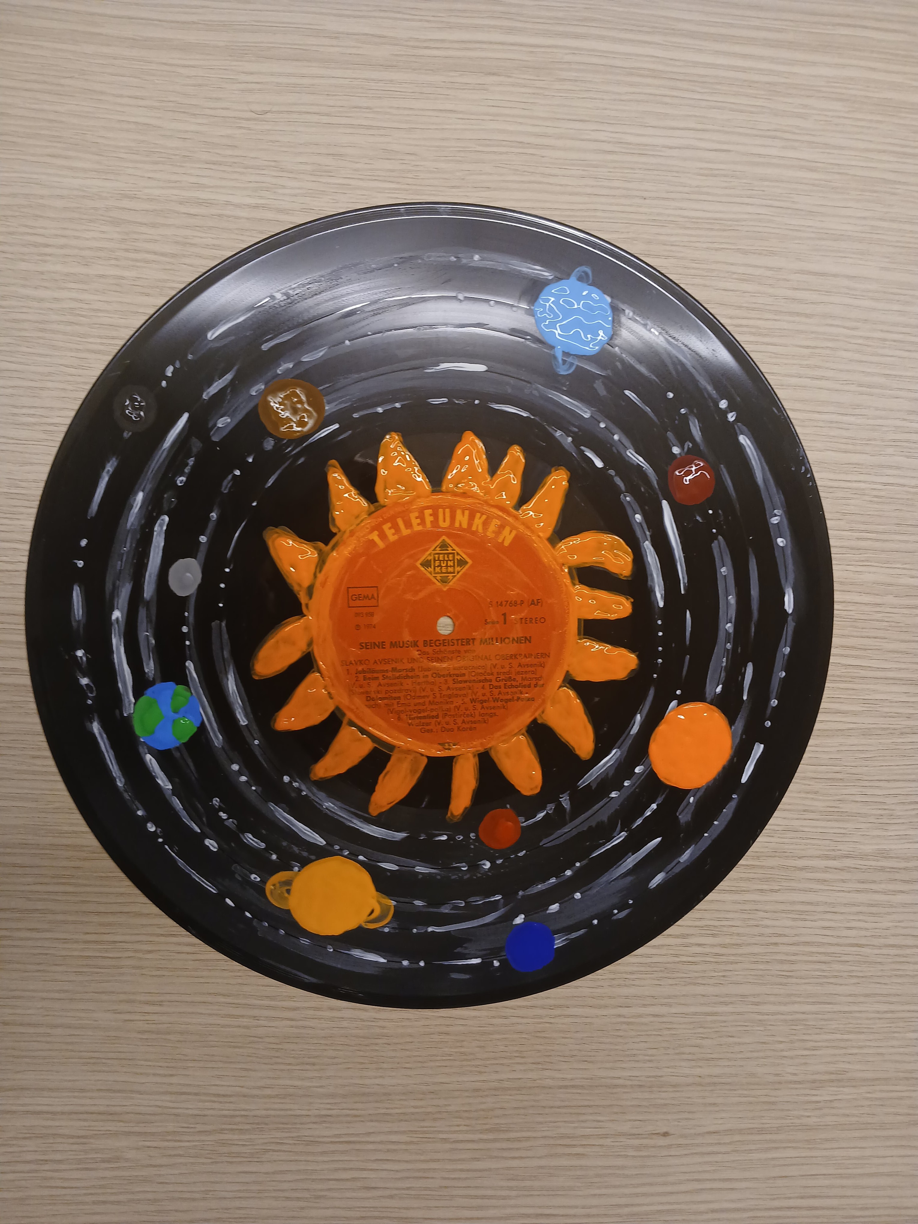 Finished vinyl record